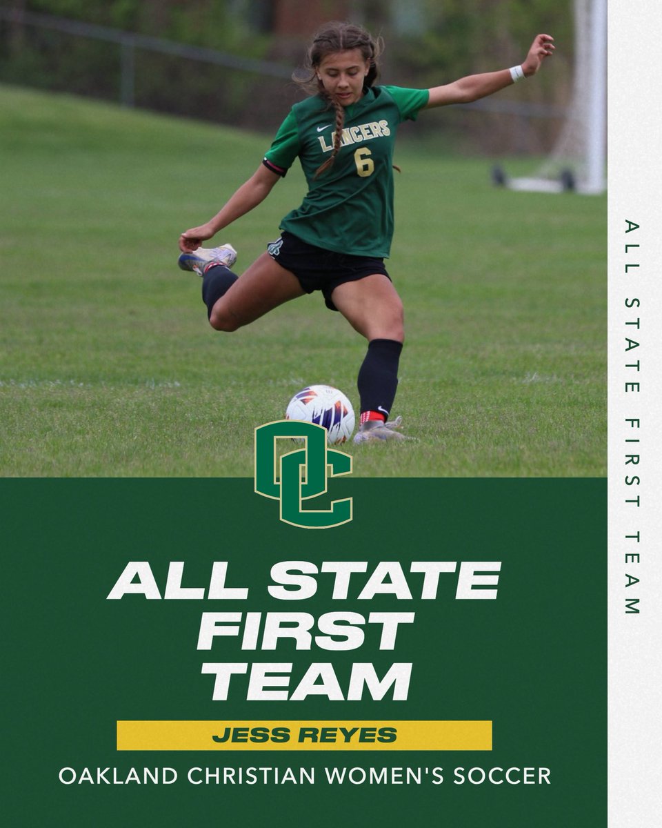 Congrats to <a href="/jessreyes_6/">Jess Reyes</a> on being selected as FIRST TEAM ALL STATE by the <a href="/MiSoccerCoaches/">MIHSSCA</a>!