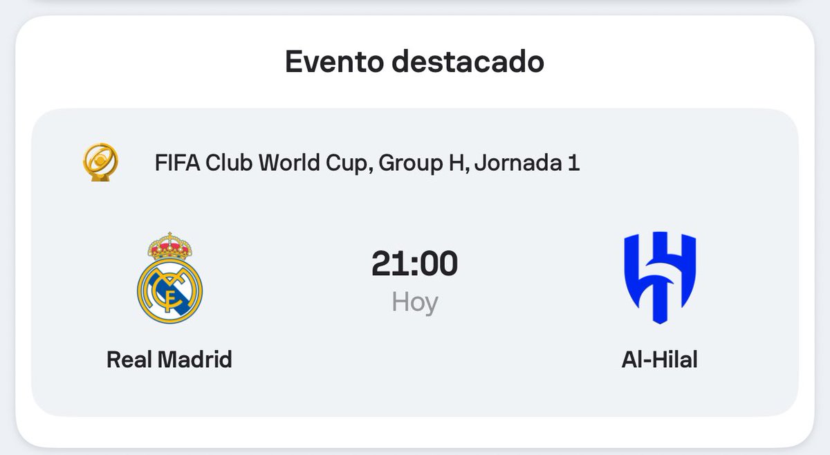 Voy a apostarle 100€ a la cuota 10 del partido del Real Madrid de hoy a la apuesta que me dejéis en comentarios que más me guste, y compartiré el premio con el ganador si se acierta!!! Dadle caña!!

#MundialDeClubes2025 #RealMadrid