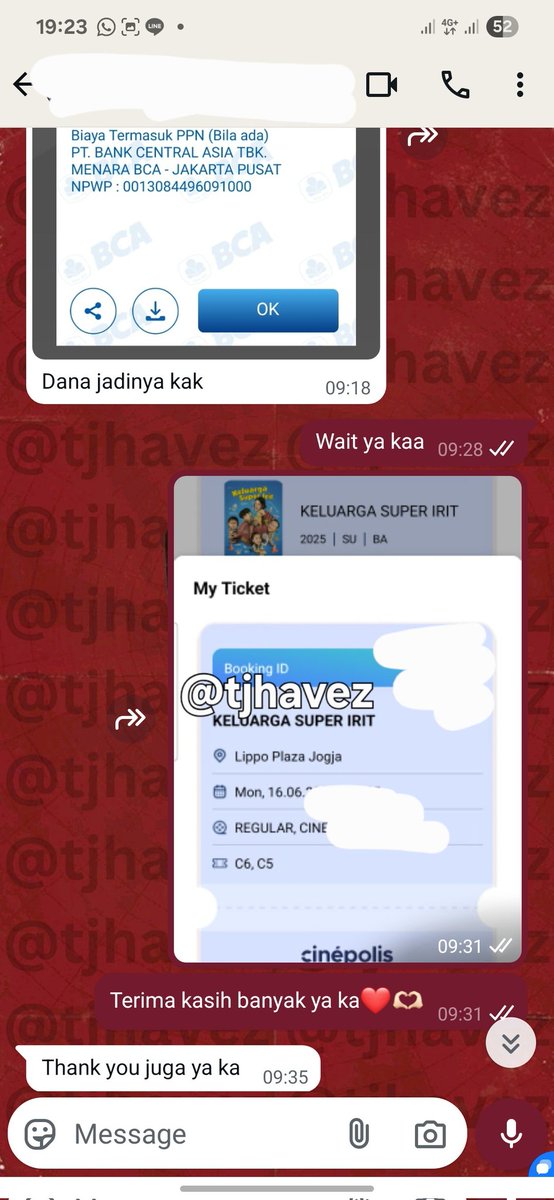 chocholumerr's tweet photo. Terima kasih banyak atas pembeliannya di sini! Truly appreciate your order

✨️ Promo Nonton XXI B1G1 Jalan Pulang
✨️ Cinepolis B1G1 CGV Tak Ingin Usai di Sini
✨️ Cinepolis B1G1 GJLS Keluarga Super Irit

wts murah film bioskop diskon kode voucher tiket beli gratis tix https://t.co/aoKfNwz4q2