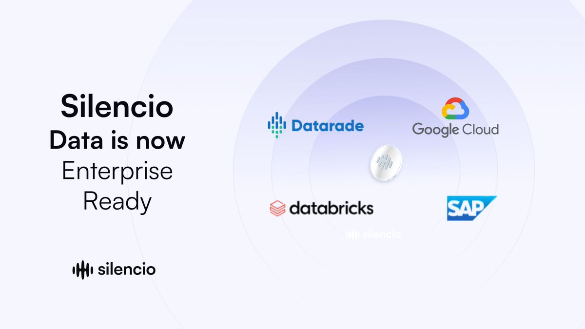 Silencio 🤫 (@silencionetwork) on Twitter photo Gm gm,
The DePIN movement isn’t waiting for adoption.
It’s already routing through global enterprise channels.
Silencio’s environmental datasets are now available directly via:
• <a href="/googlecloud/">Google Cloud</a> Analytics Hub
• <a href="/SAP/">SAP</a> Datasphere
• <a href="/databricks/">Databricks</a> Marketplace
• Datarade Gm gm,
The DePIN movement isn’t waiting for adoption.
It’s already routing through global enterprise channels.
Silencio’s environmental datasets are now available directly via:
• <a href="/googlecloud/">Google Cloud</a> Analytics Hub
• <a href="/SAP/">SAP</a> Datasphere
• <a href="/databricks/">Databricks</a> Marketplace
• Datarade
