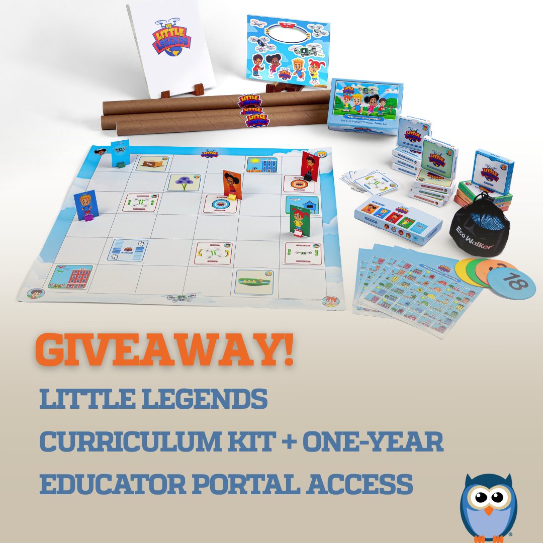 STEMfinity's tweet photo. 🚨 Don’t forget to enter our June #Giveaway!
🎁 Win a Little Legends Curriculum Kit + 1-year Educator Portal access

Deadline: June 30!
🔗 Enter here: https://t.co/HGvLD8N5dP

#STEMfinity #STEMGiveaway #DroneLegends #STEMclassroom #EdTech #TeachersOfX https://t.co/N0l5iHY4hb