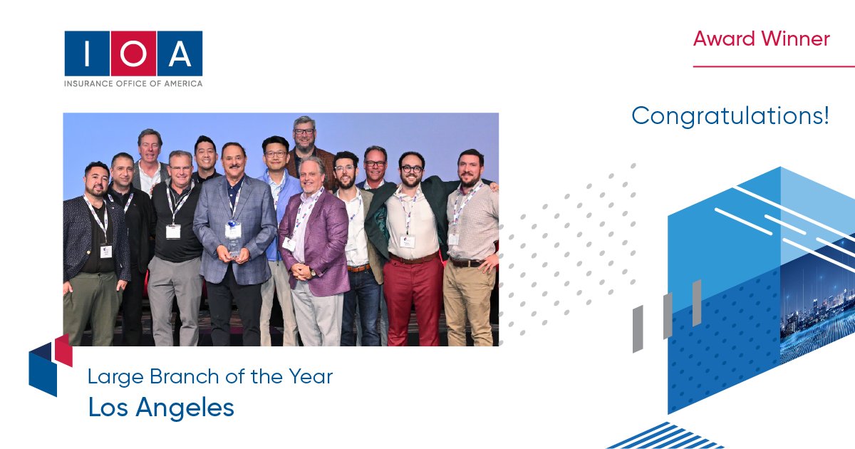 Shining bright in the land of the stars! Our Los Angeles office has been named as our 2025 Large Branch of the Year! This remarkable accomplishment reflects the dedication and passion of our team to support and advise our clients. #IOAUSA