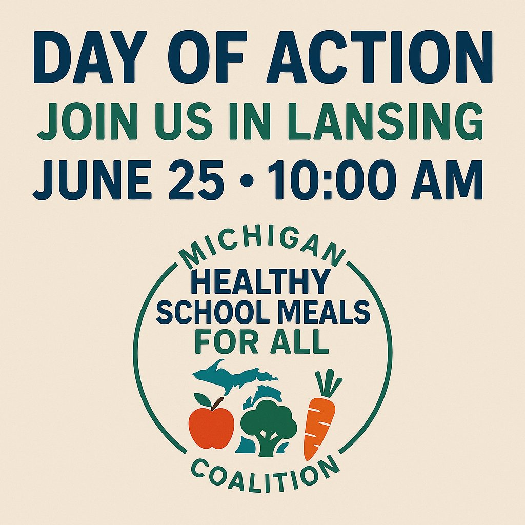 American Heart Association - Michigan (@michiganaha) on Twitter photo With potential funding cuts to the Healthy School Meals for All program, we need to support Michigan students, schools and families now more than ever! RSVP for our day of action in Lansing, next Wednesday June 25th. spr.ly/60124rmLy With potential funding cuts to the Healthy School Meals for All program, we need to support Michigan students, schools and families now more than ever! RSVP for our day of action in Lansing, next Wednesday June 25th. spr.ly/60124rmLy