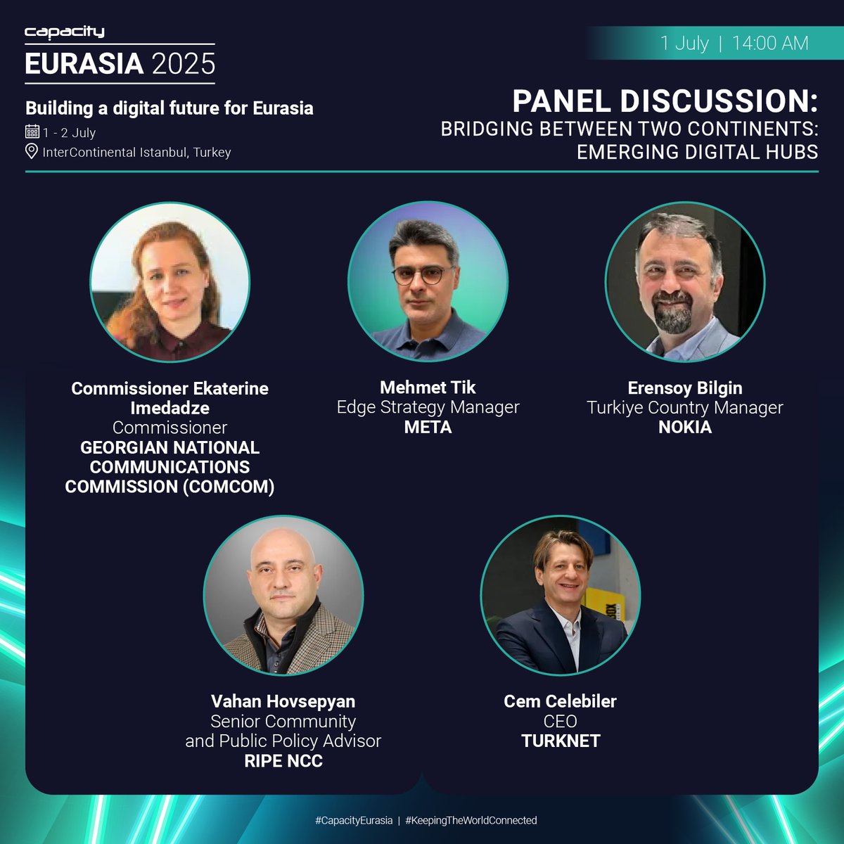 Join us 1–2 July at the iconic InterContinental Istanbul for two days of high-impact networking and industry-shaping dialogue.Panel Discussion - Bridging between two continents: Emerging Digital Hubs
 Register now to secure your spot. 👉spr.ly/60104RGle