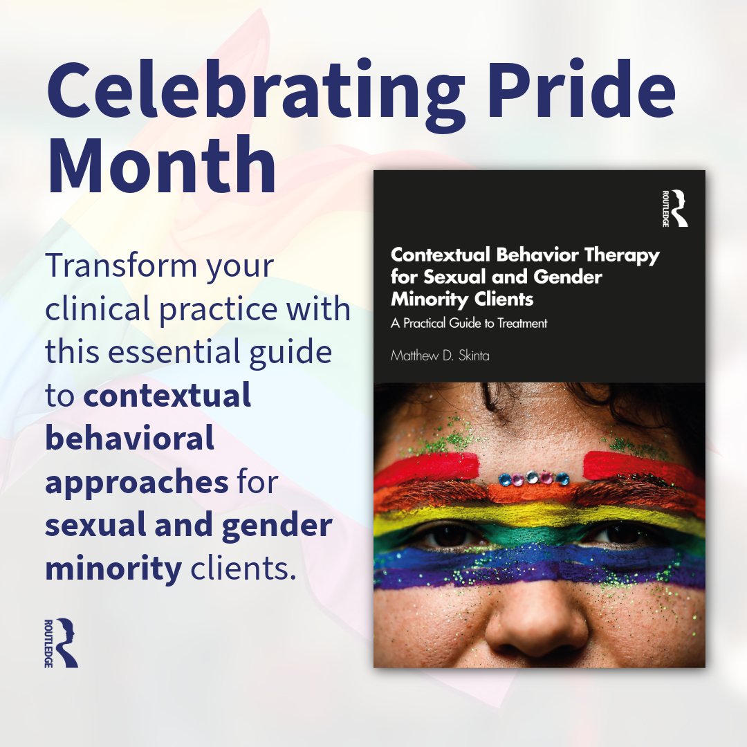 Breakthrough clinical innovation meets inclusive practice! 🙌 <a href="/MattDamonSk/">Dr. Matthew Skinta</a>'s exceptional guide to contextual behavior therapy for SGM clients is a must-have resource. 

🛒 Supercharge your therapeutic toolkit today: spr.ly/60144PkDQ