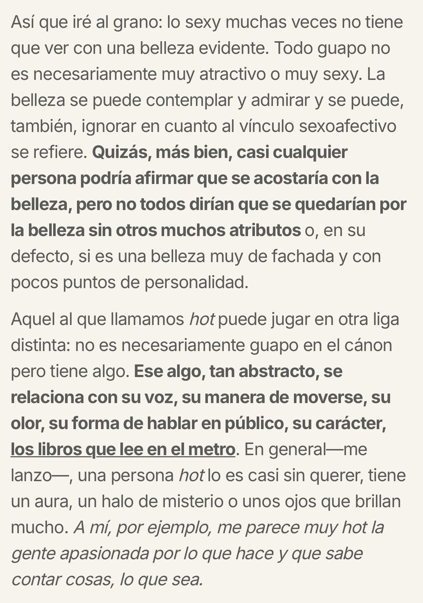 Esta semana todo gira alrededor de: ¿es lo mismo ser guapo que ser ‘hot’?

Yo digo que no.
