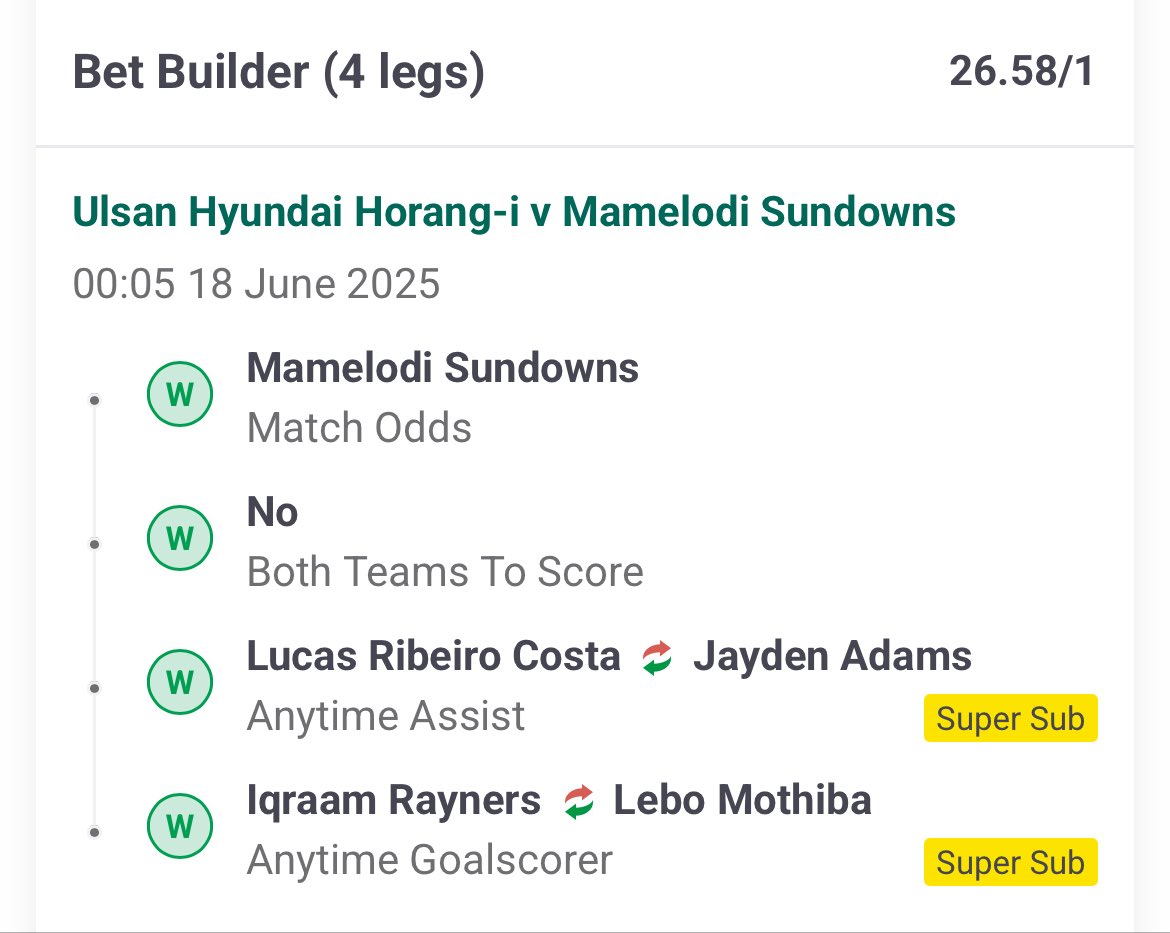 There was no chance my mamelodi suns was gonna let me down 😍