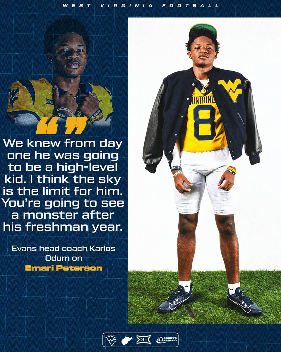 WVSports.com (@wvsportsdotcom) on Twitter photo Coach Karlos Odum believes #WVU commit Emari Peterson is just getting started. With elite movement, focus, and upside for the 2026 cornerback. #HailWV <a href="/Showtime_mari8/">Emari Peterson</a>
Coach's Take π gowvu.us/sdg Coach Karlos Odum believes #WVU commit Emari Peterson is just getting started. With elite movement, focus, and upside for the 2026 cornerback. #HailWV <a href="/Showtime_mari8/">Emari Peterson</a>
Coach's Take π gowvu.us/sdg