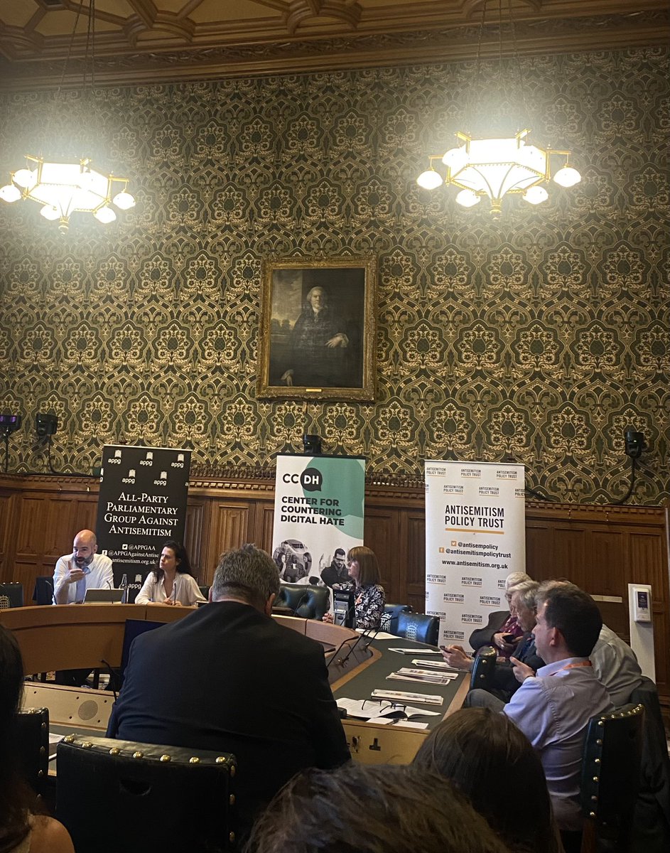 APPGAA's tweet image. Yesterday the APPG hosted a panel event exploring new research by the Center for Countering Digital Hate and @antisempolicy on the rise of antisemitism on social media and policy recommendations for tackling it.