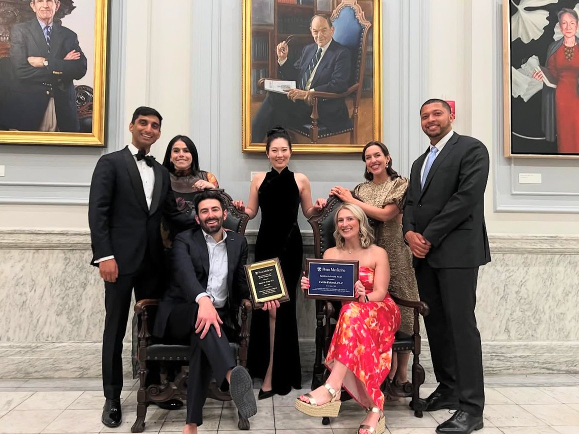 At graduation, Caitlin Pickeral, PA-C was recognized with the Resident Advocate Award 🏅 and Robert Brody, MD received the Joseph P. Atkins, MD Resident Teaching Award 🎓 #Congratulations to both on these well-deserved honors!