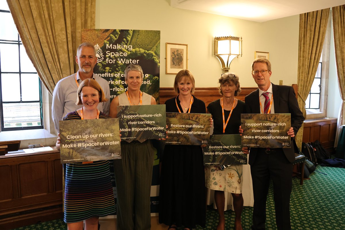 Beaver Trust (@beavertrust) on Twitter photo On Monday, we headed to Westminster to call on the government to make #SpaceForWater 💧
Alongside our partners <a href="/theriverstrust/">The Rivers Trust</a>, The Woodland Trust and <a href="/nationaltrust/">National Trust</a>, we’re urging Westminster to support farmers and landowners to restore nature-rich river corridors in England. On Monday, we headed to Westminster to call on the government to make #SpaceForWater 💧
Alongside our partners <a href="/theriverstrust/">The Rivers Trust</a>, The Woodland Trust and <a href="/nationaltrust/">National Trust</a>, we’re urging Westminster to support farmers and landowners to restore nature-rich river corridors in England.