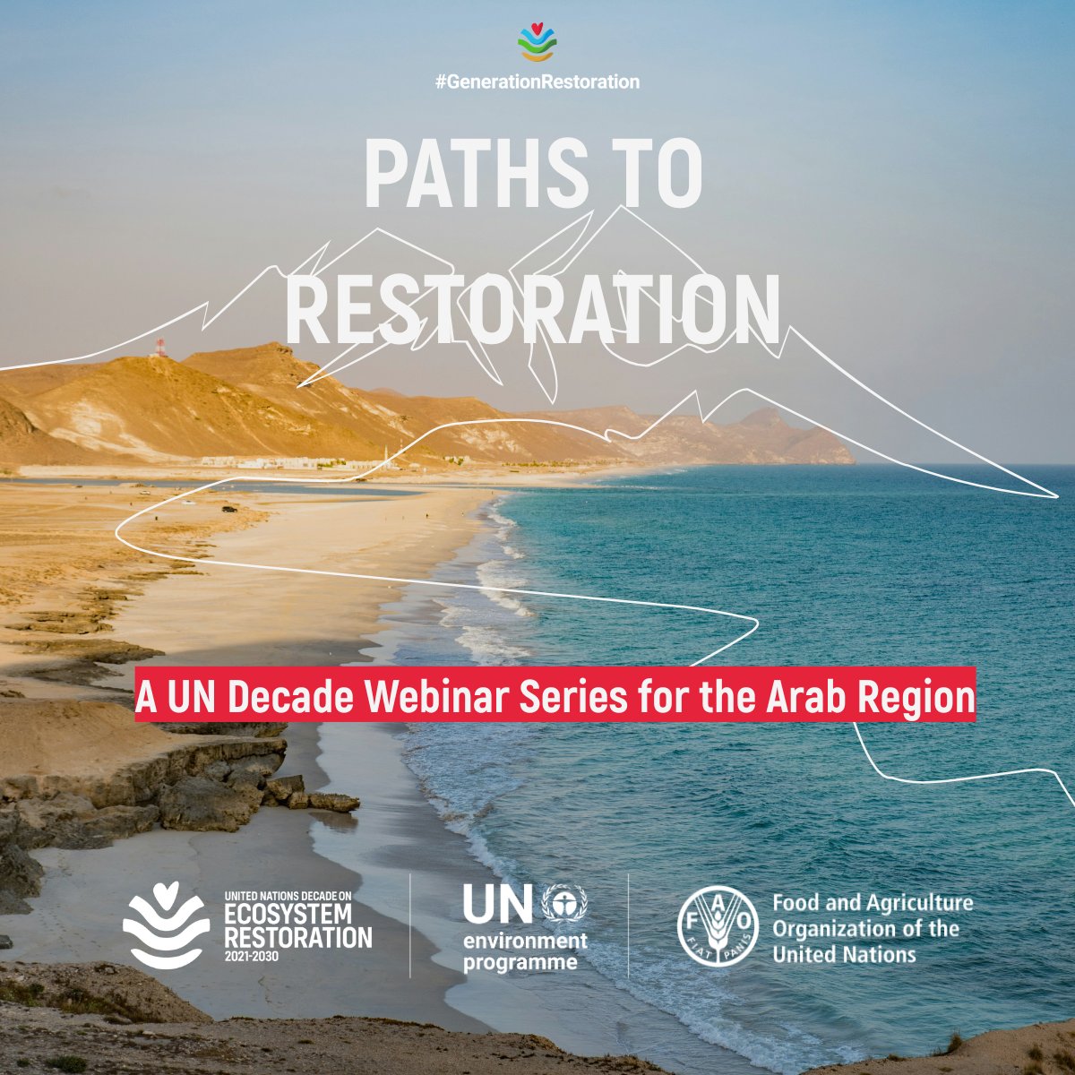 UN Environment Programme West Asia (@unep_westasia) on Twitter photo Stay tuned for the "Paths to Restoration" webinar series on the #UN Decade for #EcosystemRestoration in the #Arab region
From July to November 2025, 4 webinars organized by <a href="/UNEP_WestAsia/">UN Environment Programme West Asia</a> & <a href="/FAOinNENA_EN/">FAO in Near East and North Africa</a>
To learn more & register: unep.org/events/webinar…
#GenerationRestoration Stay tuned for the "Paths to Restoration" webinar series on the #UN Decade for #EcosystemRestoration in the #Arab region
From July to November 2025, 4 webinars organized by <a href="/UNEP_WestAsia/">UN Environment Programme West Asia</a> & <a href="/FAOinNENA_EN/">FAO in Near East and North Africa</a>
To learn more & register: unep.org/events/webinar…
#GenerationRestoration