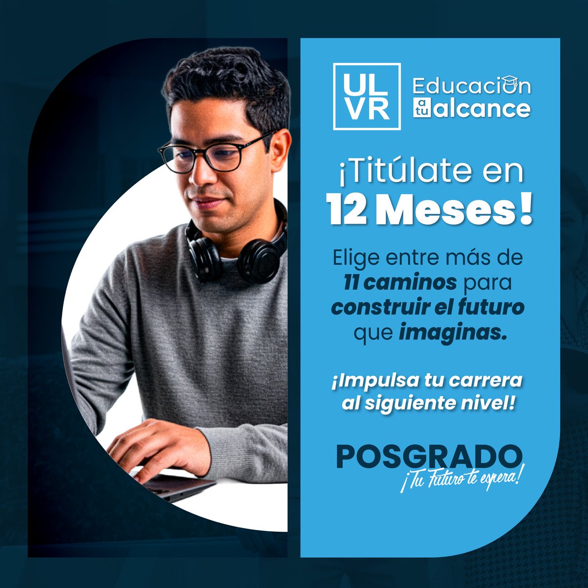 🎓✨¿Preparado para dar el siguiente paso en tu carrera? 💼🚀
Inscríbete en nuestros programas de posgrado y transforma tu futuro con formación de alto nivel.

Con más de 11 programas de posgrado, la ULVR te ofrece la oportunidad de titularte en solo 12 meses.

#PosgradoULVR