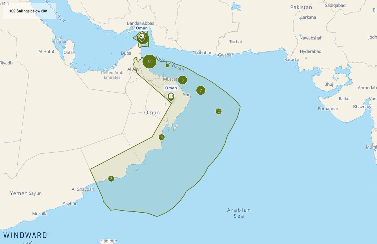 Key Takeaways: LPG Export Slowdown Building Up in Omani Waters

I’m keeping a close eye on the escalating crisis in the Gulf, where <a href="/WindwardAI/">Windward</a>  data is revealing a troubling buildup of 37 stationary LPG tankers in Omani waters as of 2:03 PM BST, June 18, 2025—82% above normal