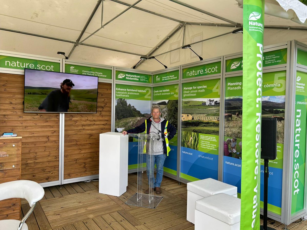 NatureScot's tweet image. We’re all set up and ready for the Royal Highland Show, starting tomorrow! Catch us at stand 19 Floral Walkway. #RHS2025 🌺 🗓️