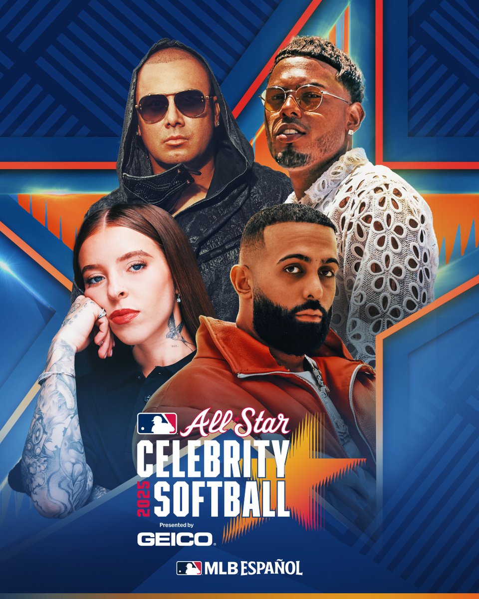 ¡Latinos presente en el Celebrity Softball Game!
Wisin ✅
Young Miko ✅
Myke Towers ✅
Eladio Carrión ✅