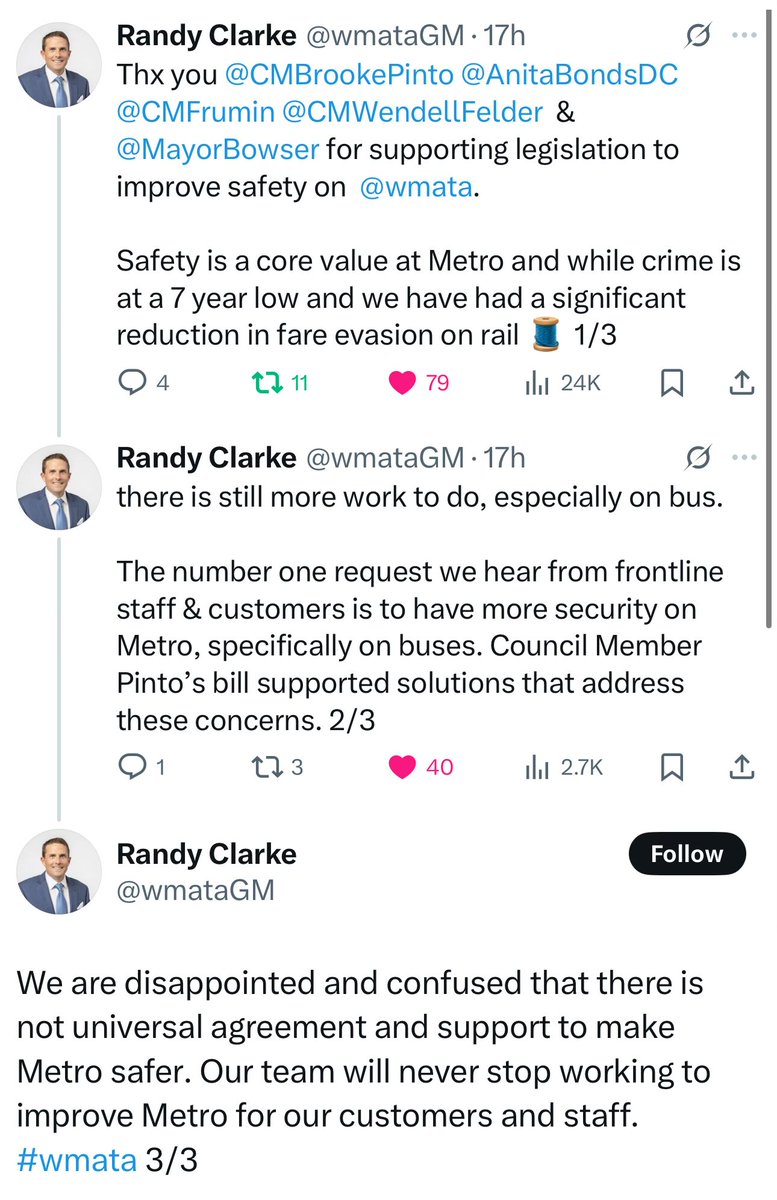 Potomac Fever (@feverpotomac) on Twitter photo Feel bad for all the suckers (like me) who diligently pay their <a href="/wmata/">Metro Forward</a> fare every single time they ride. Yesterday <a href="/charlesallen/">Charles Allen</a> and <a href="/CMLewisGeorgeW4/">CM Janeese Lewis George</a> went against <a href="/wmata/">Metro Forward</a> and essentially said losing over $50 million to fare evasion was no big deal. Absolutely insane. Feel bad for all the suckers (like me) who diligently pay their <a href="/wmata/">Metro Forward</a> fare every single time they ride. Yesterday <a href="/charlesallen/">Charles Allen</a> and <a href="/CMLewisGeorgeW4/">CM Janeese Lewis George</a> went against <a href="/wmata/">Metro Forward</a> and essentially said losing over $50 million to fare evasion was no big deal. Absolutely insane.