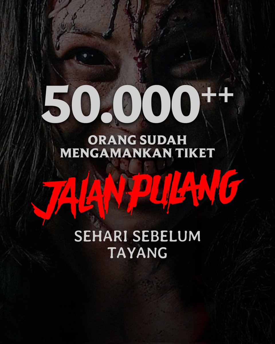 Terima kasih! 
Sampai mengikuti perjalanan keluarga Lastini di JALAN PULANG besok! 

Amankan tiket-mu sekarang untuk dapat best seat ternyaman di bioskop ❤️‍🔥