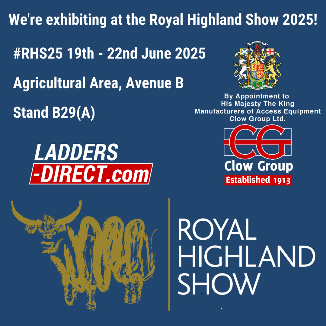 LaddersDirect's tweet photo. We're delighted to be exhibiting at the Royal Highland Show 2025! Join us at #RHS25 and explore our premium range of access equipment including:
🔹 Ladders
🔹 Steps
🔹 Podiums
🔹 Scaffold Towers
Visit us and see why we're trusted for quality and safety.
#Clow #Ladders #Steps https://t.co/jpH3YQOHFq