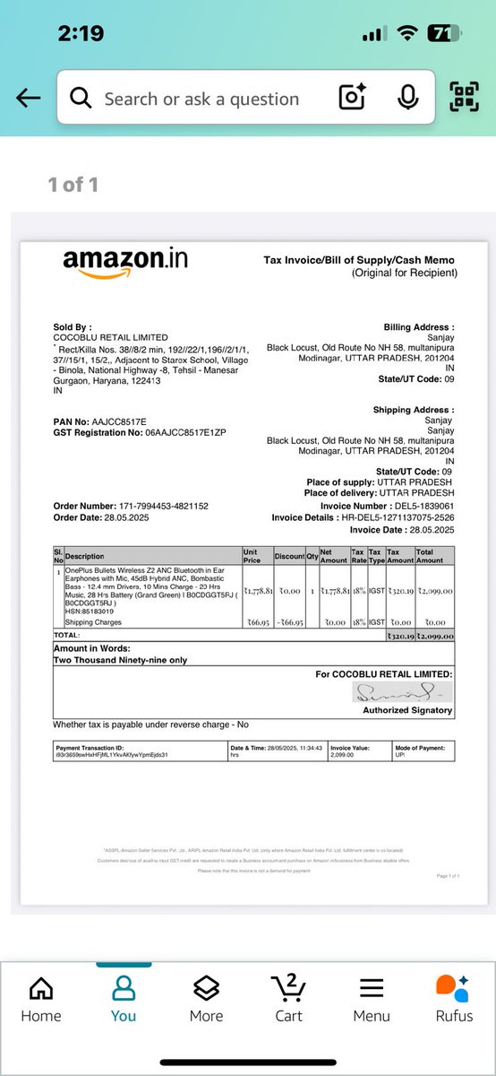 csdeepikadutt's tweet photo. @amazonIN @AmazonHelp one of my order for return is pending for refund from last 10 days. I could not understand the reason. https://t.co/hdNdgLf3CB