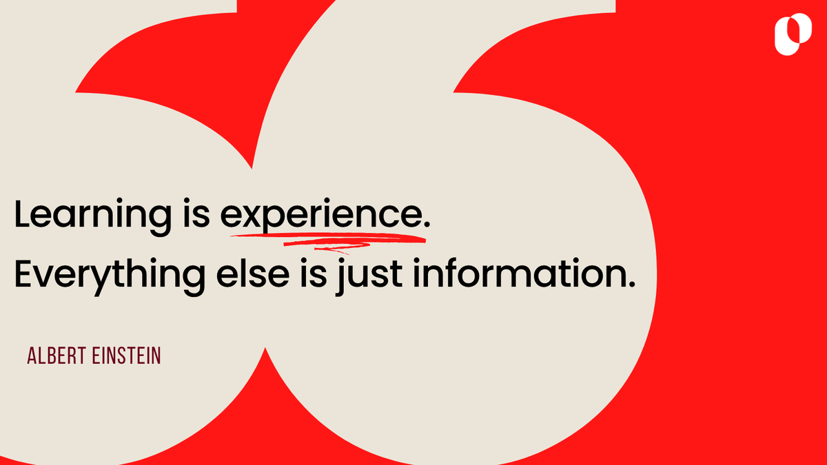PBL turns classrooms into launchpads for real learning. 💡 Because, as Einstein said: 'Learning is experience. Everything else is just information.' #PBL #AuthenticLearning #EdChat