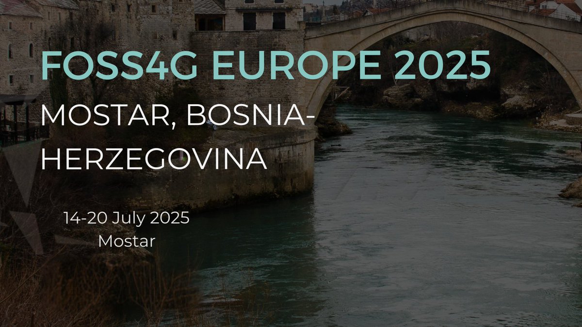 Registration for the #FOSS4GEurope 2025 conference in Bosnia-Herzegovina is open!

This European edition of the #OpenSource Geospatial Foundation (<a href="/OSGeo/">OSGeo https://fosstodon.org/@osgeo</a>) annual event focuses on🗺️#geospatial data and improving the availability and quality of it.

More:
👉europa.eu/!6X6Y6t