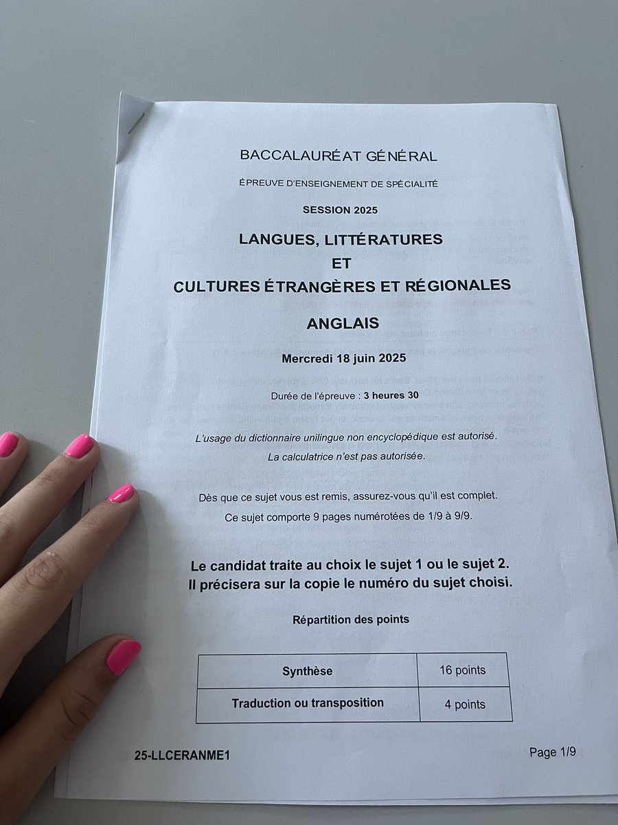 csnjuliette's tweet photo. Trop sympa ce sujet de #bac ! #bacllce #bac2025 https://t.co/sBavKuSlos