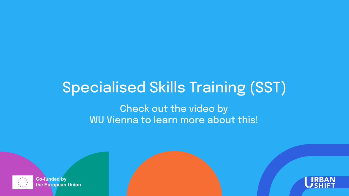 🎥 New video out! 

Learn how Specialised Skills Training (SST) by WU Vienna helps future green entrepreneurs gain the skills to solve urban challenges.

Watch now 👉youtu.be/HUye1SH5Vq4

#GreenSkills #SDGs #ClimateAction