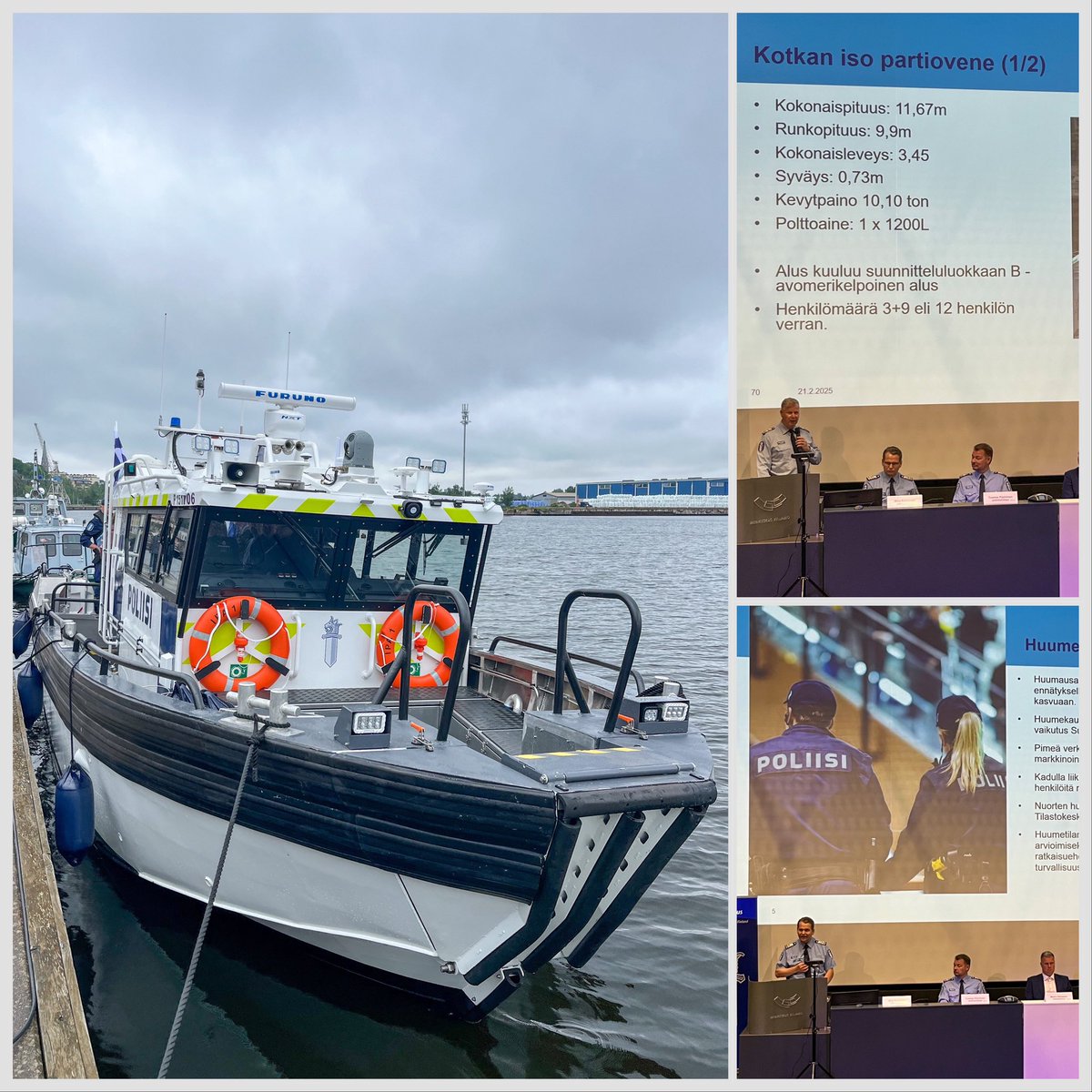 Tänään #poliisi järjesti mediatilaisuuden huumausainerikoksista sekä esittelimme uuden ison partioveneen. 

Vesiliikennevalvonnan suorituskyky lisääntyi selkeästi <a href="/PoliisiKaakko/">Kaakkois-Suomen poliisilaitos</a> 👍

#vesiliikenne 
#turvallisestivesillä