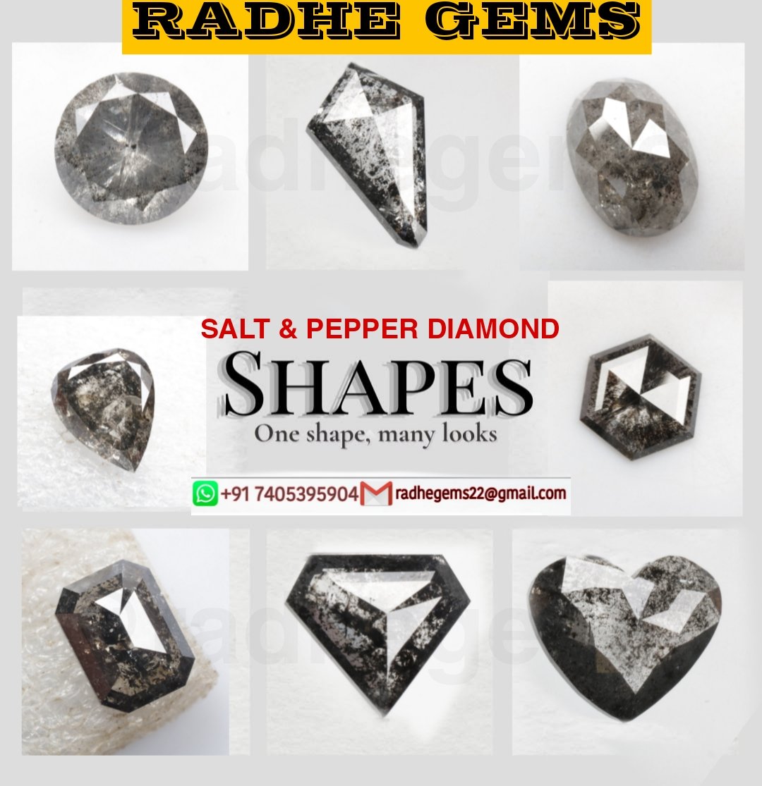 RadheGems's tweet photo. Salt and pepper diamond are more than just jewellery - they are reflection of individually and uniqueness. Each shape carries its own meaning, making your choice a true expression of who you are. Stay tuned for our shape series 

#saltandpepperdiamond #saltandpepperdiamondring https://t.co/PBEply7sO4