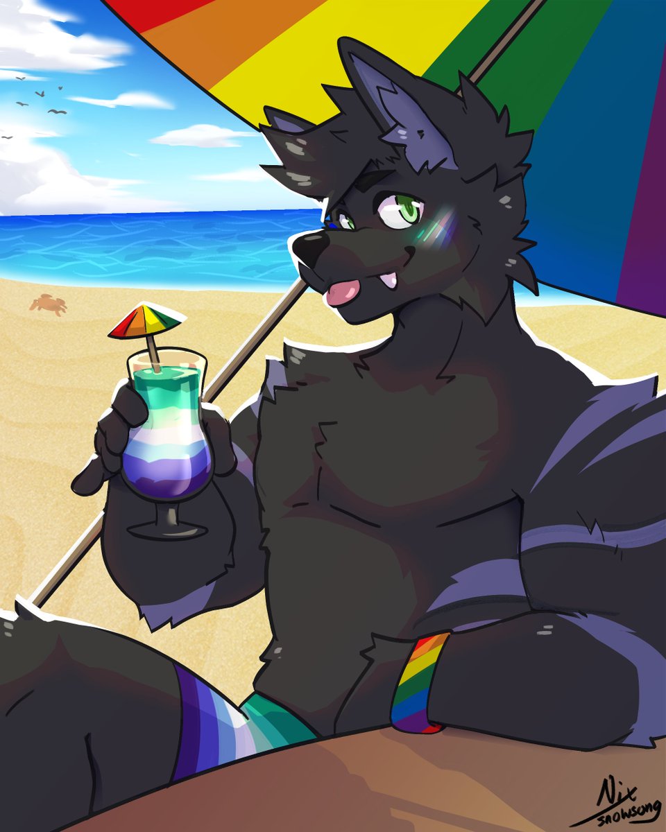NixSnowsong's tweet image. 2025 Pride YCH for @SaviorHusky
