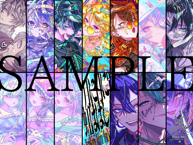 《 月に日に異に虹ははし2 》 A4 / フルカラー / p32 pixiv web上に掲載していたイラストのまとめ本です あほなので今回もデケェサイズで作りました #にじそうさく10