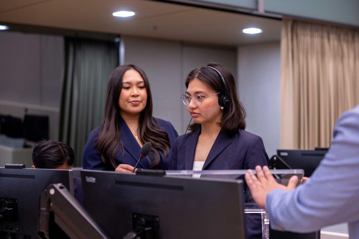 IntlCrimCourt's tweet image. 🎤 Congratulations to Nikita Alyanna Cordova of the Ateneo de Manila University School of Law @ateneodemanilau on receiving the Best Speaker award at this year’s #ICC Moot Court Competition – English version.
 
#KnowledgeAsPower