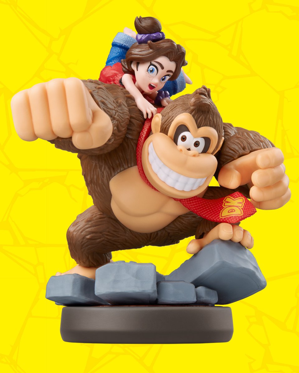 Deze #amiibo van Donkey Kong en Pauline verschijnt net als #DonkeyKongBananza op 17 juli. Hiermee kun je Paulines divajurk al eerder vrijspelen.