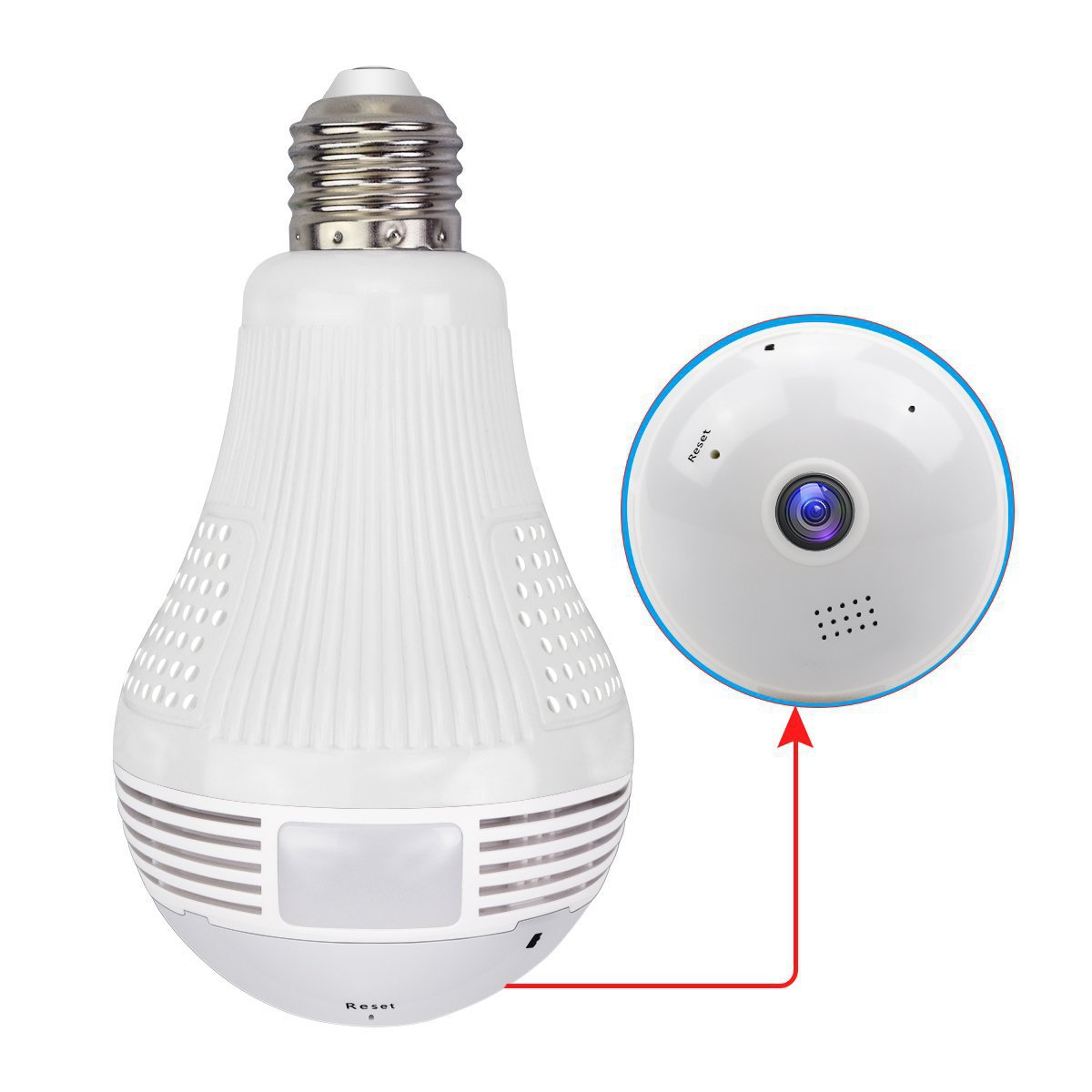 UnicunShop's tweet image. Want to keep an eye on things when you&apos;re not there? 👀 Our 2-in-1 LED Light Bulb Camera lets you see EVERYTHING with 360° panoramic viewing! 💡🎥 Motion detection, two-way audio &amp;amp; more - stay in control from anywhere. unicun.com/product/2-in-1…  #smarthome #securitycamera #spycam