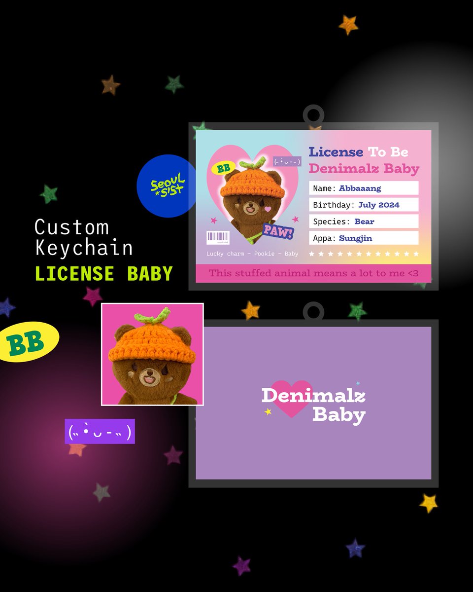 seoulsist's tweet image. Custom Keychain License Baby 💖
Details:
✶ Keychain acrylic
✶ Size 5.5 x 3.5 cm
✶ 2 sisi
✶ White hook
✶ Custom!

Special price batch 1:
💸 Harga Rp27.500 [DP Rp20.000]

Form PO:
forms.gle/cEQoGLDqBCRjBq…

#keychain #customkeychain #day6 #sungjin #youngk #wonpil #dowoon