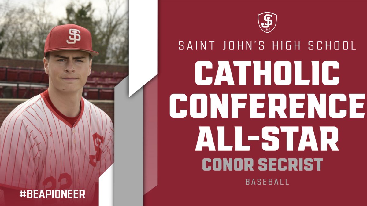 Saint John's HS Athletics (@sjhs_pioneersad) on Twitter photo Congratulations to Conor Secrist on his selection as a Catholic Conference All-Star for Baseball
<a href="/SJHSBaseball/">Saint John's HS Pioneers Baseball</a> Congratulations to Conor Secrist on his selection as a Catholic Conference All-Star for Baseball
<a href="/SJHSBaseball/">Saint John's HS Pioneers Baseball</a>