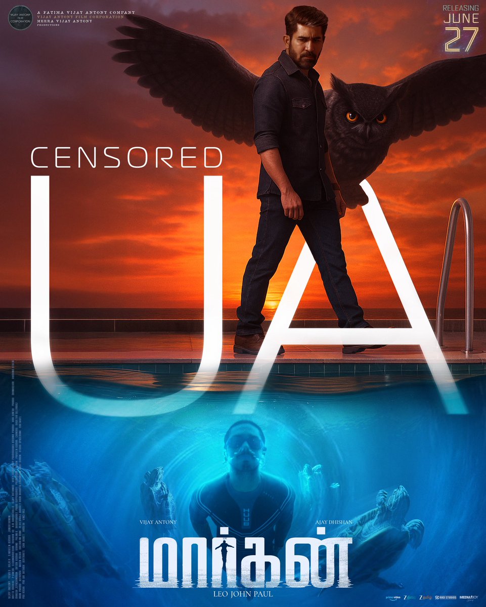vijayantony (@vijayantony) on Twitter photo U/A it is 🩸
#MAARGAN coming to theatres near you in 9 days
#maarganfromjune27
<a href="/leojohnpaultw/">leo john paul</a> <a href="/AJDhishan990/">Ajay Dhishan</a> <a href="/mrsvijayantony/">Fatima vijay Antony</a> <a href="/vijayantonyfilm/">VijayAntonyFilmCorporation</a> U/A it is 🩸
#MAARGAN coming to theatres near you in 9 days
#maarganfromjune27
<a href="/leojohnpaultw/">leo john paul</a> <a href="/AJDhishan990/">Ajay Dhishan</a> <a href="/mrsvijayantony/">Fatima vijay Antony</a> <a href="/vijayantonyfilm/">VijayAntonyFilmCorporation</a>