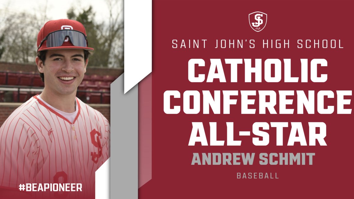 Saint John's HS Athletics (@sjhs_pioneersad) on Twitter photo Congratulations to Andrew Schmit on his selection as a Catholic Conference All-Star for Baseball
<a href="/SJHSBaseball/">Saint John's HS Pioneers Baseball</a> Congratulations to Andrew Schmit on his selection as a Catholic Conference All-Star for Baseball
<a href="/SJHSBaseball/">Saint John's HS Pioneers Baseball</a>