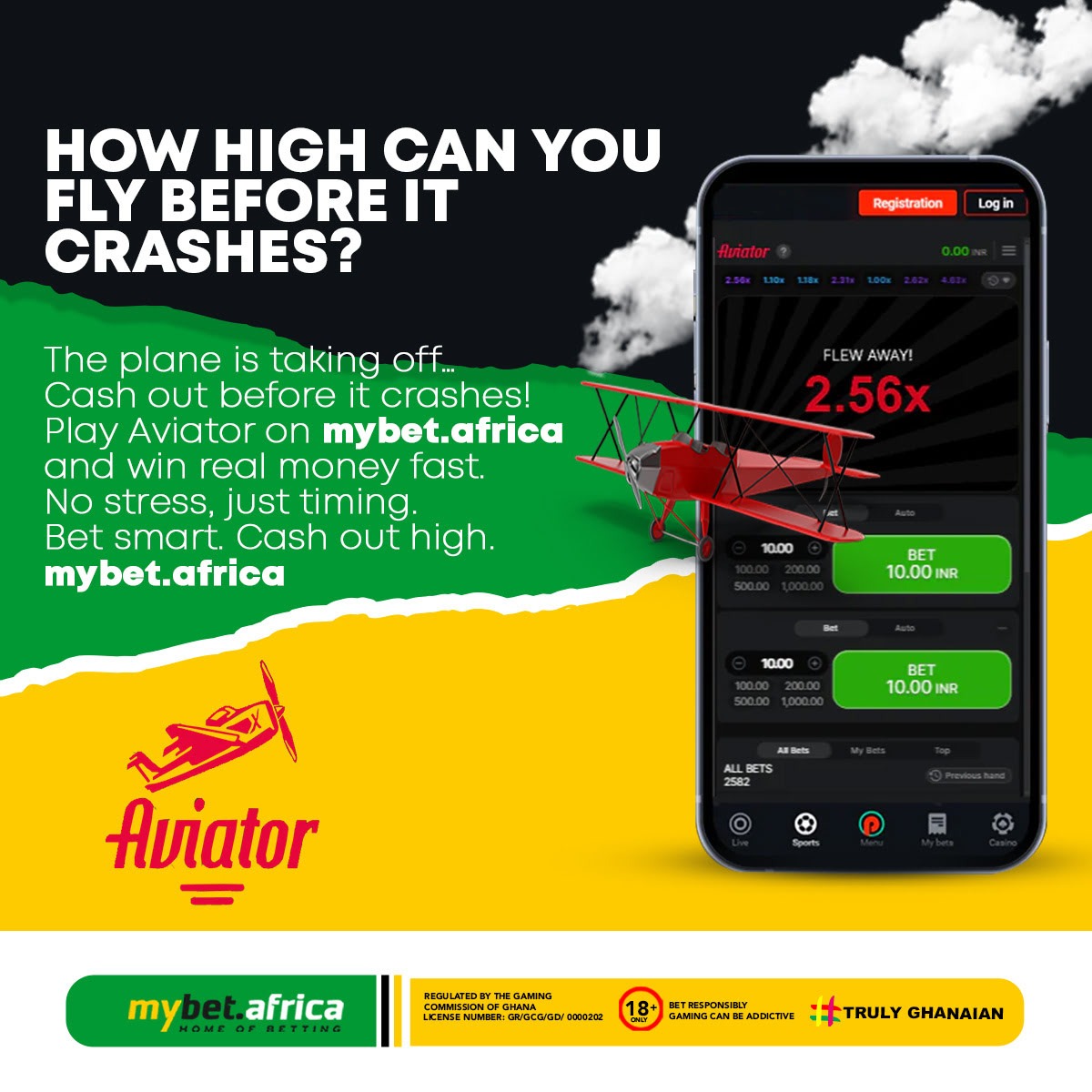 ✈️💸 How high can you fly before it crashes?
Test your timing, not your luck, with Aviator on mybet.africa! 🚀
⏱️ Cash out before the plane crashes
💰 Win real money — fast and easy
🎯 No stress, just timing
🧠 Bet smart. Cash out high.

🔞 18+ | Bet responsibly |