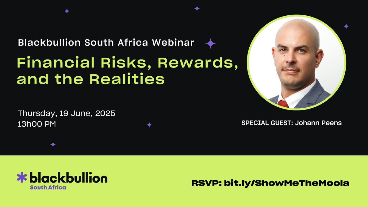 this one is going to be 🔥🔥🔥

<a href="/BlackbullionSA/">Blackbullion South Africa</a> x BankerX

there’s dope prizes up for grabs, join the webinar here: bit.ly/ShowMeTheMoola