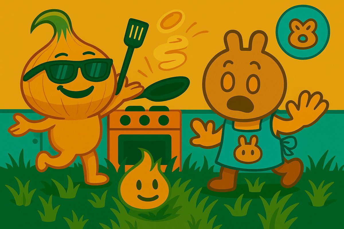 grinz89's tweet image. When P33LY met PancakeSwap... things got syrupy real fast 🧅🥞