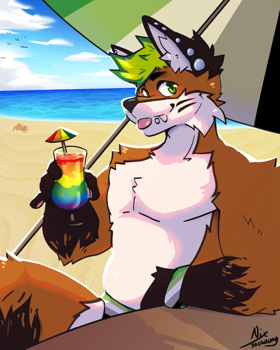 NixSnowsong's tweet image. 2025 Pride YCH for @OdiedigZ