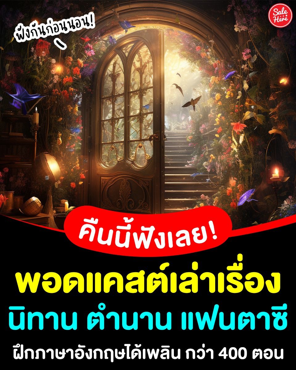 📣 คืนนี้ต้องฟังแล้ว! 🎧 พอดแคสต์เล่าเรื่อง #แฟนตาซี จากตำนาน นิทาน ทั่วโลก! 🔮 ฟังเพลิน ที่ไหนตอนไหนก็ได้ หรือจะฟังก่อนนอนแบบแอดก็ดีนะ  🛌💤 
🎧 ช่อง Myths and Legends Podcast
📌 ฟังได้เลยที่นี่ >> buff.ly/IkI6JSC
#SaleHere #เซลเฮียร์ #พอดแคสต์ #เรื่องเล่า #ตํานาน #นิทาน