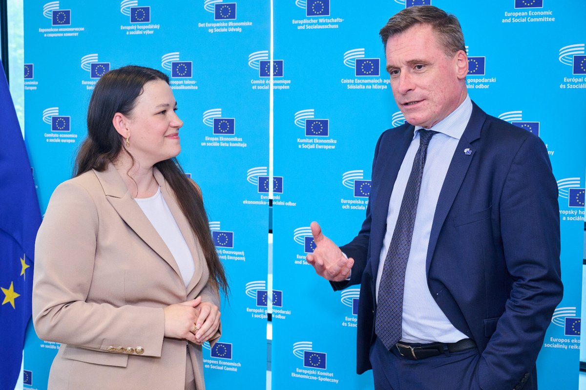 Oliver Röpke (@eesc_president) on Twitter photo Ahead of the #EESCPlenary, I had a meaningful exchange with Minister <a href="/nowakowska_ka/">Katarzyna Nowakowska</a>.
Our cooperation with <a href="/POLAND25EU/">Polish presidency of the Council of the EU</a> is key to putting social rights, fairness and civic engagement at the centre of the 🇪🇺’s priorities.
We look forward to deepening this collaboration. Ahead of the #EESCPlenary, I had a meaningful exchange with Minister <a href="/nowakowska_ka/">Katarzyna Nowakowska</a>.
Our cooperation with <a href="/POLAND25EU/">Polish presidency of the Council of the EU</a> is key to putting social rights, fairness and civic engagement at the centre of the 🇪🇺’s priorities.
We look forward to deepening this collaboration.