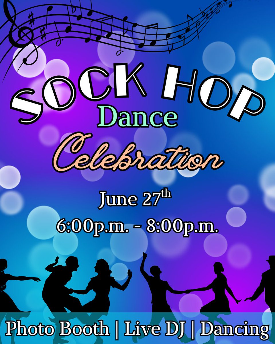 June 27th... the Senior Week Finale: Sock Hop Dance Celebration! 

In addition to dancing, there will be a photo booth, a live DJ, and much more fun to be had!

Tickets are $10, and can be purchased at the link below. 
app.amilia.com/store/en/sbvpa…