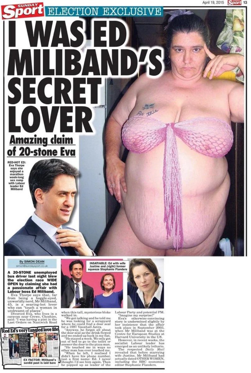 Hope Ed Miliband’s wife doesn’t find out !!