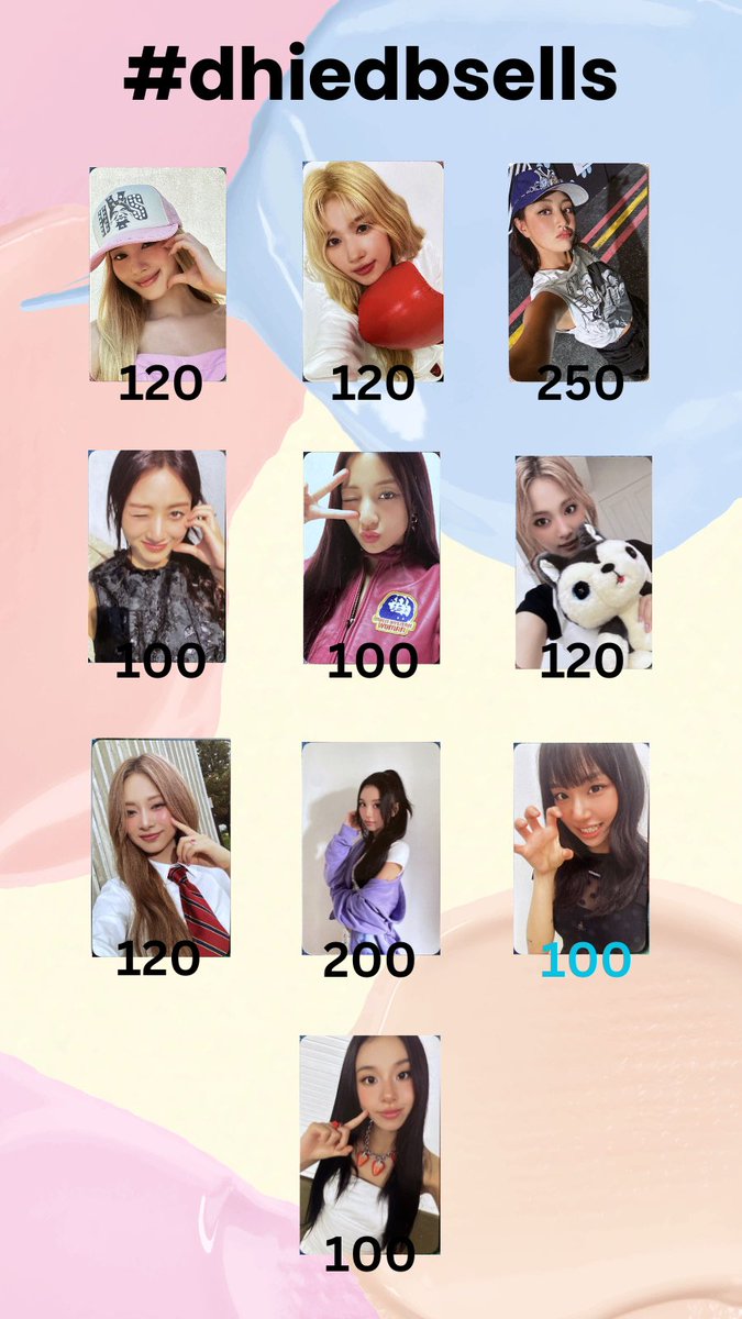 dhiedbbns's tweet photo. WTS/LFB TWICE Strategy Photocards

Prices found in picture, highly negotiable!

📍Pasig City, NCR

#dhiedbsells

🏷️ ph sana nayeon tzuyu chaeyoung jeongyeon jihyo nemo withmu https://t.co/9MEgV8CFni