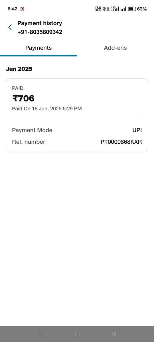 Saketabhishek_'s tweet image. @JioCare 

My connection hasn&apos;t been restored I have done the reacharge please help