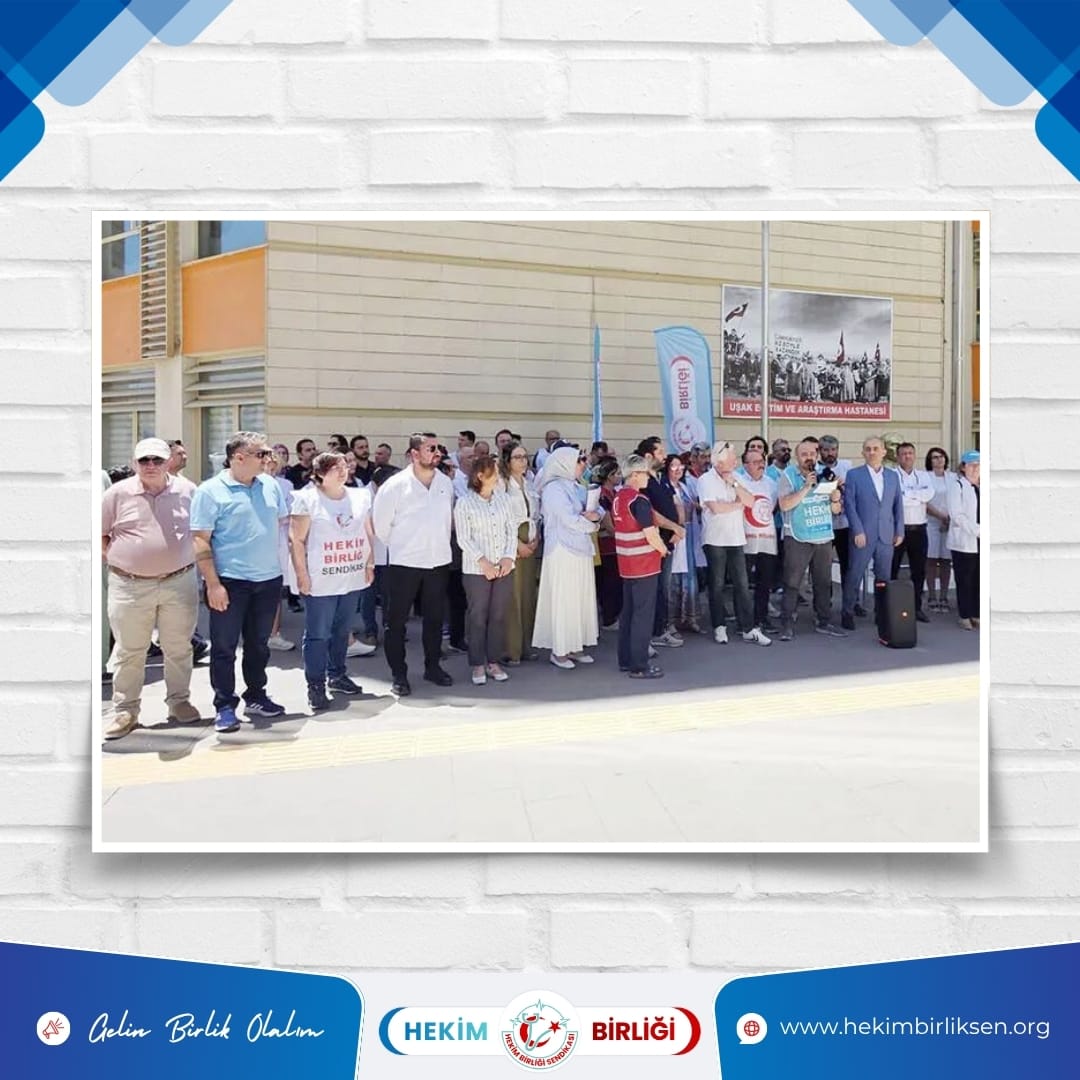 UŞAK’TA SAĞLIKTA ŞİDDETE KARŞI TEK SES OLDUK!

Hekim Birliği’nin 17 Haziran Salı günü yapılan olağan MYK toplantısında alınan karar doğrultusunda, Uşak genelinde bugün (18 Haziran Çarşamba)  1 günlük iş bırakma eylemi gerçekleştirilmiştir.

Uşak Eğitim ve Araştırma Hastanesi